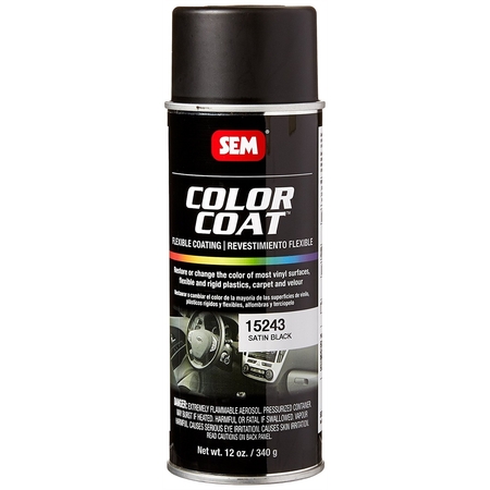 SEM PAINTS Color Coat, Satin Black 15243